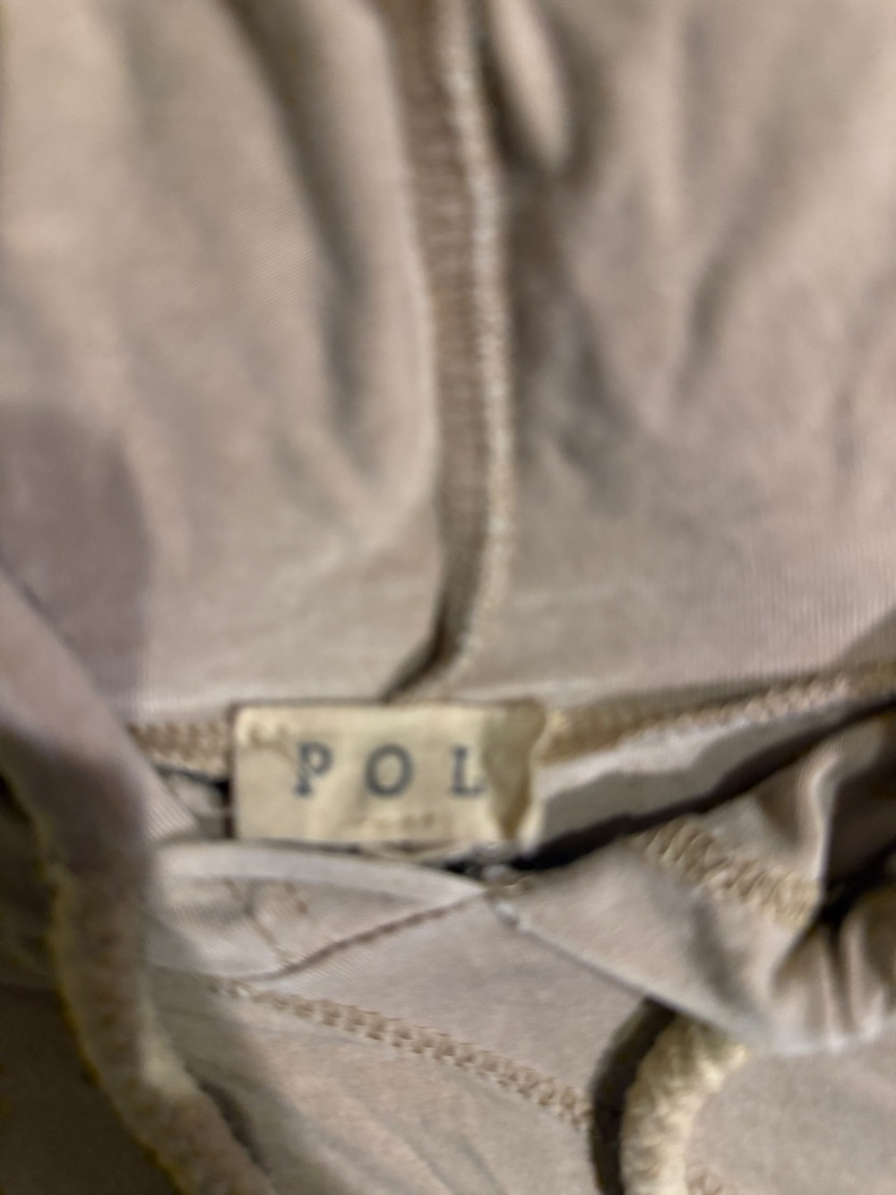 POL Neutral Beige Drawstring Hoodie